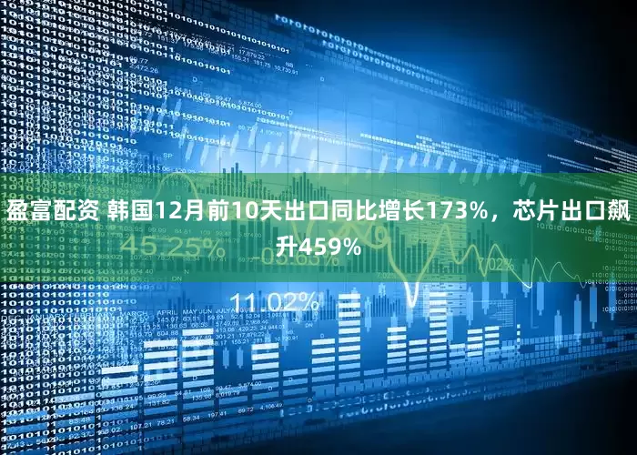 盈富配资 韩国12月前10天出口同比增长173%，芯片出口飙升459%